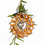 Christmas wreath ornament -Silver Highlight