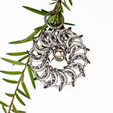 Christmas wreath ornament - Silver Base