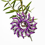 Christmas wreath ornament - Silver Base