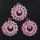 Christmas wreath ornament - Silver Base