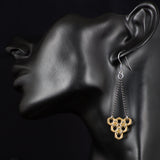 Suspended Hive Hex Earrings